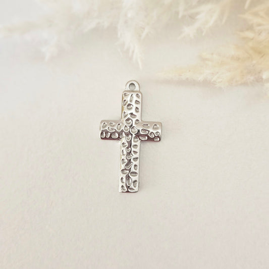 Silver Cross Charm