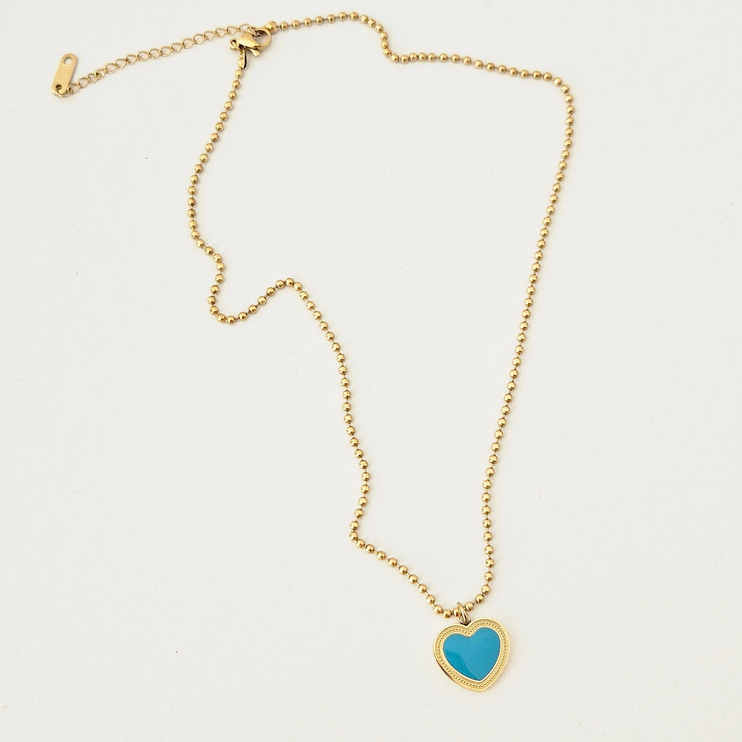 Blue Heart Necklace